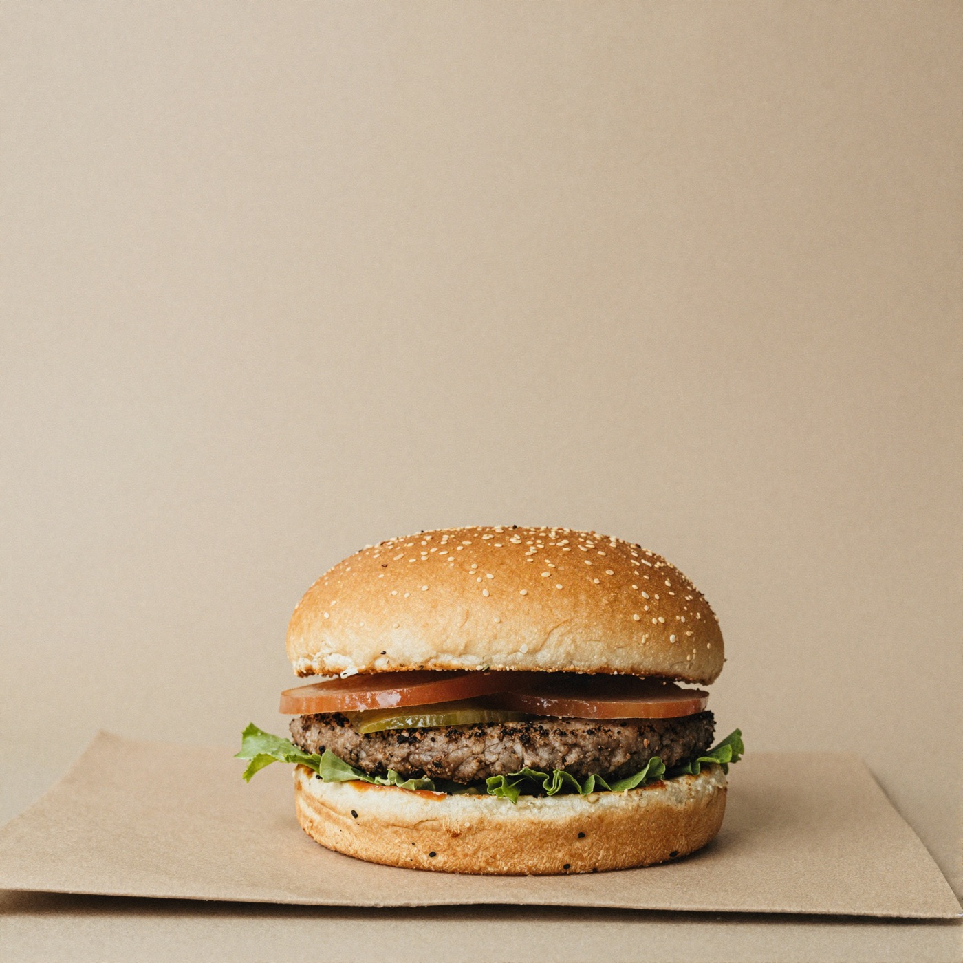 Foto gerada com IA para hamburgueria